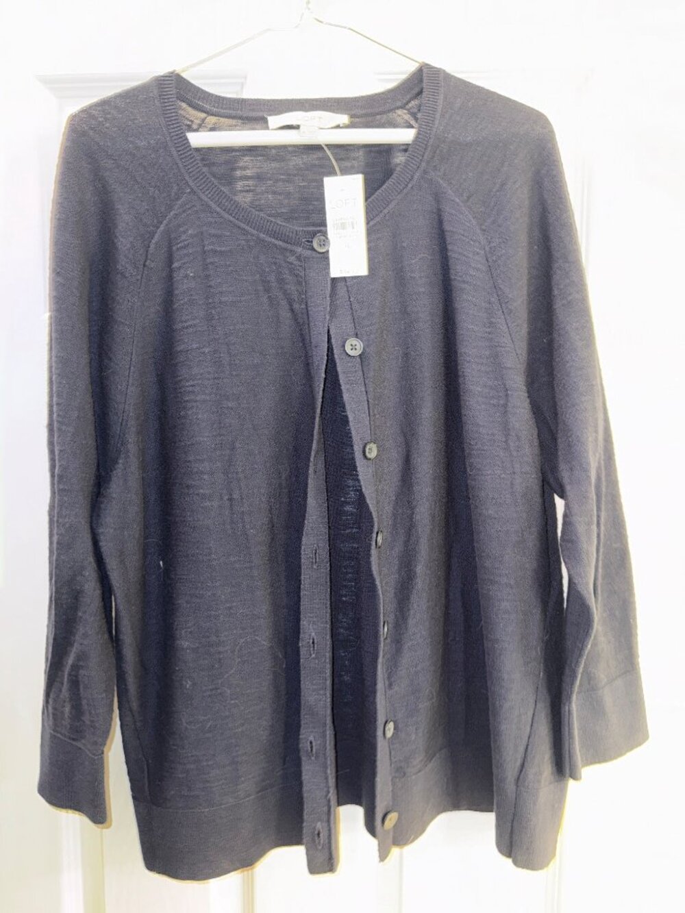 Loft lightweight cardigans (XL- 1 in navy and 1 in black)